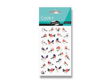 220091 samolepky maildor 3d cooky ptacci