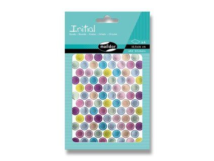 220304 samolepky maildor initial metallic kolecka