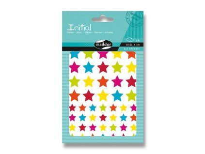 220286 samolepky maildor initial vicebarevne hvezdy