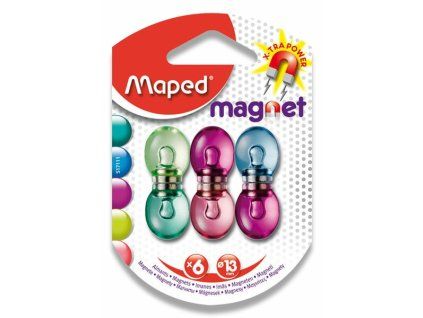 177469 silne magnety maped prumer 13 mm mix barev 6 ks