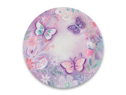 200641 papirove talirky flutter prumer 22 8 cm 8 ks