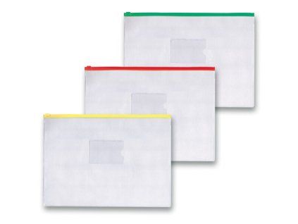 177637 kapsa foldermate na zip a4 transparentni mix barev