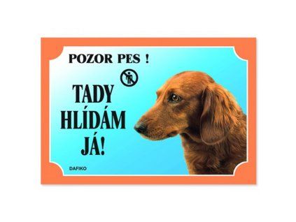 15700 cedulka jezevcik dlouhosrsty