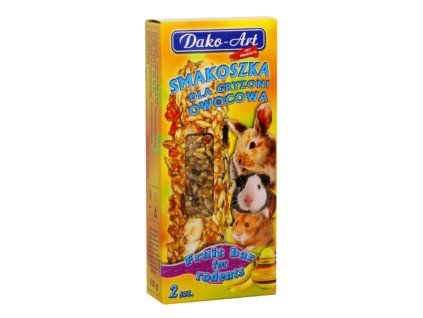 Tyčinka hlodavec s ovocem Dako (2 ks)