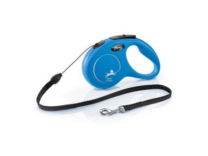 Flexi New Classic lanko S 5 m (12 kg) modrá
