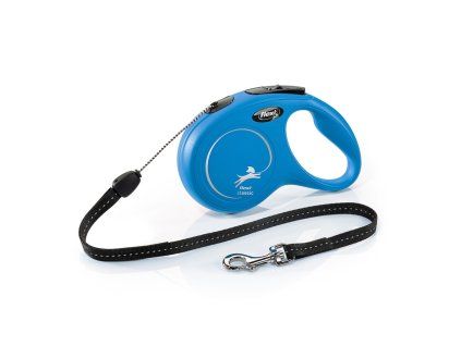 Flexi New Classic lanko S 8 m (12 kg) modrá