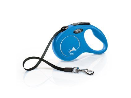Flexi New Classic pásek S 5 m (15 kg) modrá