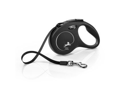 Flexi New Classic pásek S 5 m (15 kg) černá