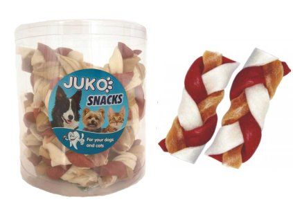 Splétaný copánek Hovězí JUKO Snacks (40 ks)