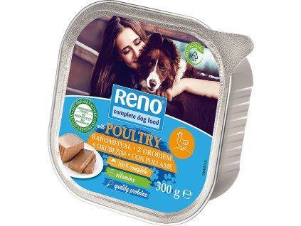 RENO Dog drůbeží, vanička 300 g