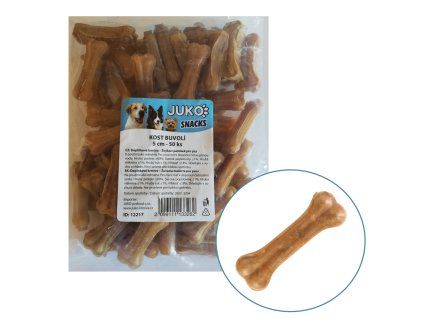 Kost buvolí JUKO Snacks 5 cm (50 ks)