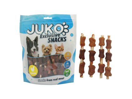 Chicken, Duck & Liver wrap Rawhide JUKO Snacks 250 g