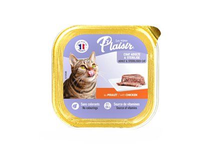 Plaisir Cat kuřecí, vanička 100 g