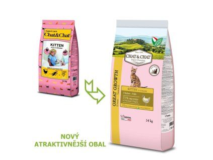 Chat & Chat Great Growth Kitten Chicken 14 kg