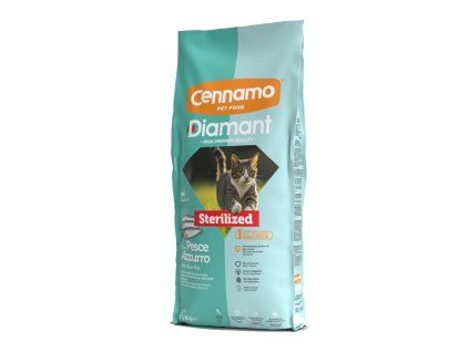 Diamant Cat Micio Sterilised Modrá ryba 15 kg