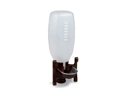 Napáječka kov a plast s lahví 2 l