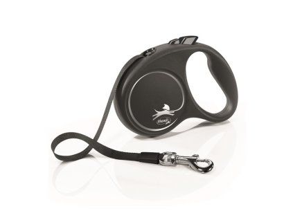 Flexi New Classic pásek L 5 m (50 kg) černá
