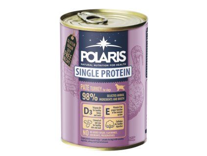 Polaris Single Protein Paté Pes Krůtí, konzerva 400 g