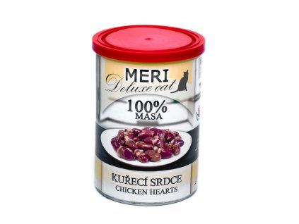 MERI Deluxe Cat kuřecí srdce, konzerva 400 g