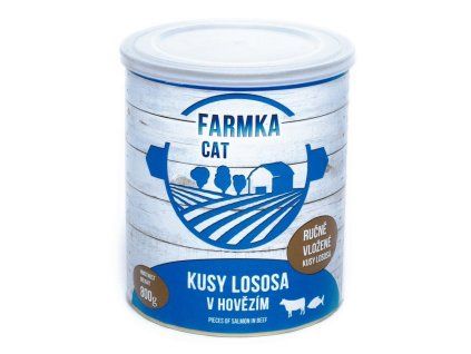 FARMKA Cat s lososem, konzerva 800 g