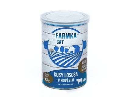 FARMKA Cat s lososem, konzerva 400 g