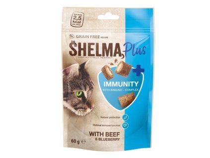 Shelma Cat Snack Immunity polštářky GF 60 g