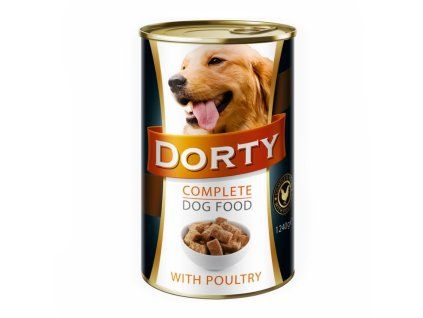 DORTY Dog Drůbeží, konzerva 1240 g