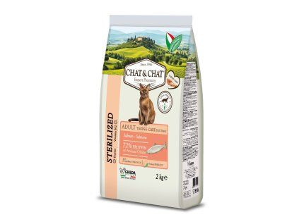 Chat & Chat Cat Sterilized Salmon 2 kg
