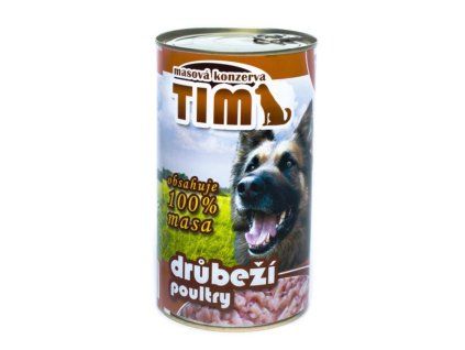 TIM Dog drůbeží, konzerva 1200 g