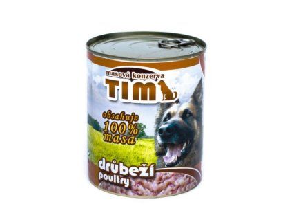 TIM Dog drůbeží, konzerva 800 g