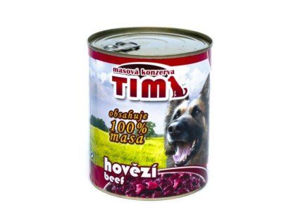 TIM Dog hovězí, konzerva 800 g