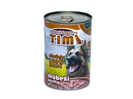 TIM Dog drůbeží, konzerva 400 g
