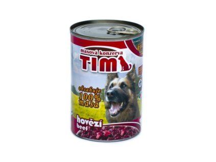 TIM Dog hovězí, konzerva 400 g