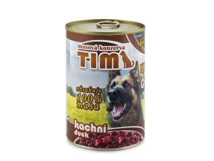TIM Dog kachní, konzerva 400 g