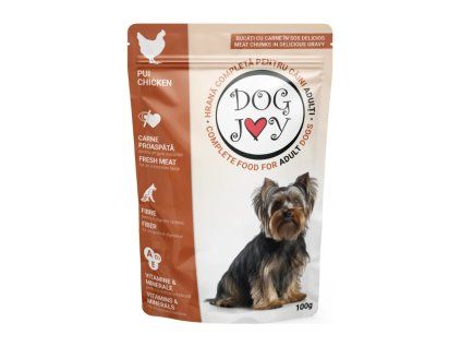 Dog Joy kuřecí v omáčce, kapsa 100 g
