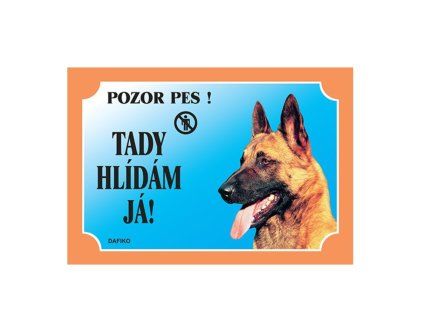 Cedulka Dafiko BELGICKÝ OVČÁK