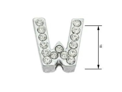 Navlékací písmenka W 18 mm
