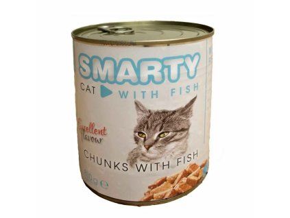 SMARTY Cat Rybí chunks, konzeva 810 g