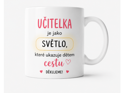 Hrníček pro paní učitelku