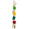 Karlie Ptačí hračka dřevěná barevná se zvonečkem 20cm