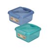 255194 sistema svacinovy box s priborem ocean bound lunch plus 1 2 l mix barev