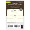 258259 filofax kalendar 2026 mini tyden 2 strany kremova 4 jazyky