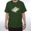 Tričko s potiskem pro rybáře - Kapr (size s, color černá)