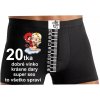 Boxerky - 20tka dobré vínko (size M, color černá)