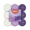 262923 bolsius cajove vonne svicky lavender basic tribarevne 18ks