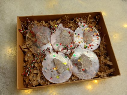 Sada vánočních ozdob 5 ks