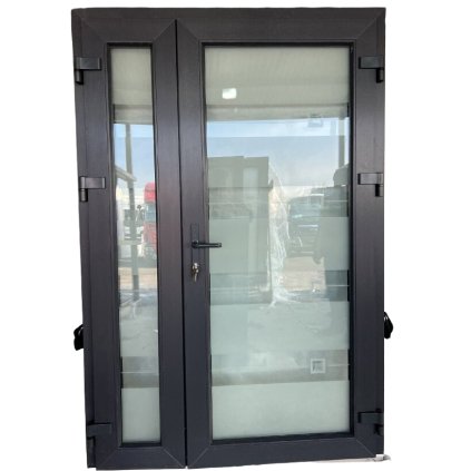 Vchodové plastové dveře WDS AD 76 STANDART, 140x210 cm, pravé