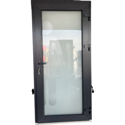 Vchodové plastové dveře WDS AD 76 STANDART 100x210 cm, pravé