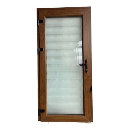 Vchodové plastové dveře WDS AD 76 STANDART 100x210 cm, levé