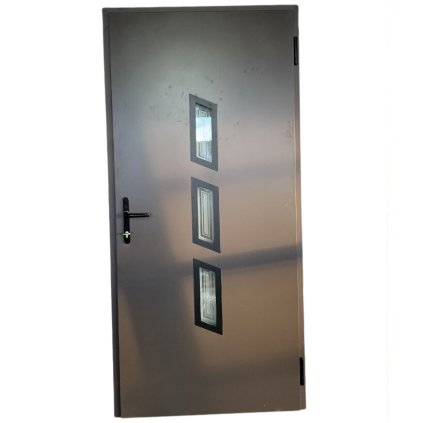 Vchodové kovo-plastové dveře LAMPRE 70mm, 100x210 cm, pravé